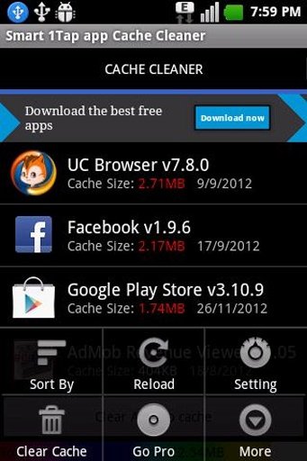 Smart 1Tap app Cache Cleaner截图3