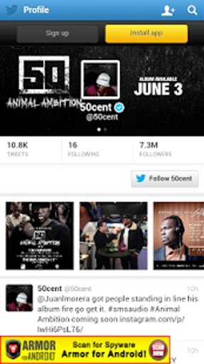 50 Cent Fan App截图11