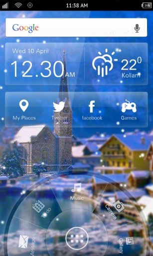 Snowflakes 3D Live Wallpaper截图2