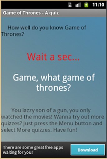 Game of Thrones - A quiz截图3