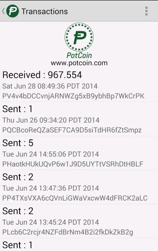 PotCoin Wallet截图2