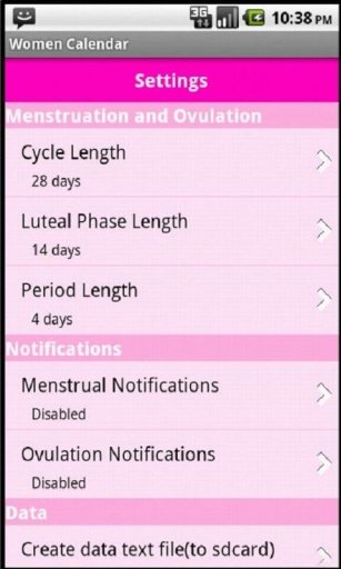 Women Menstrual Calendar截图4