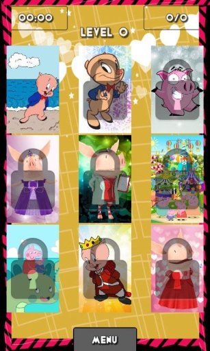 Pig Cartoon Puzzles Game截图6