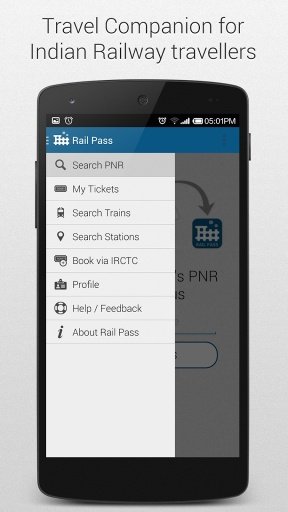 Rail Pass – Indian Railway App截图1