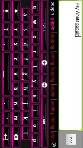 Killer Pink Keyboard Theme截图2