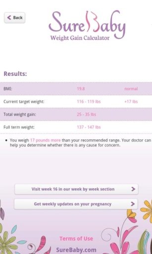 Pregnancy Weight Calculator截图1