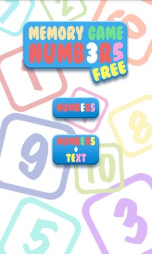 Memory Game - Numbers! FREE截图1