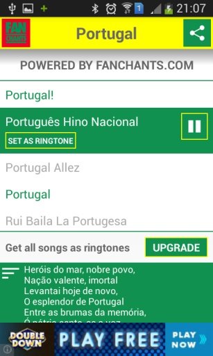 Portugal World Cup 2014 Songs截图4