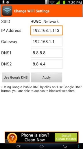 WiFi Settings (dns,ip,gateway)截图4