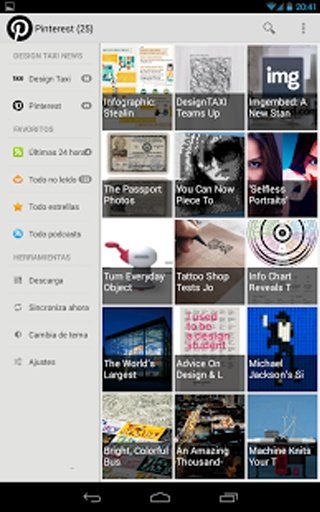 Design Taxi RSS reader截图3