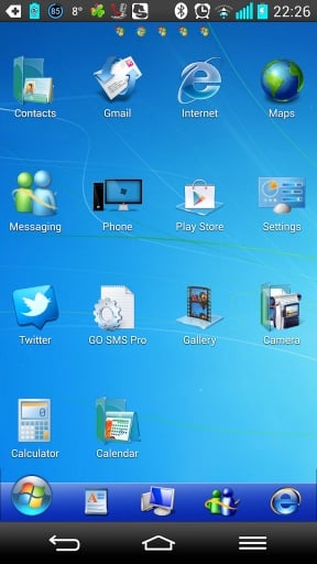 Windows 7 Go Launcher ex Theme截图3