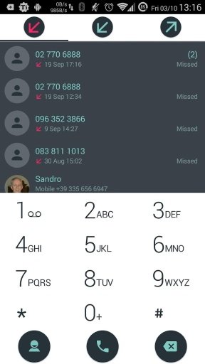ExDialer theme Droid L Mix截图4