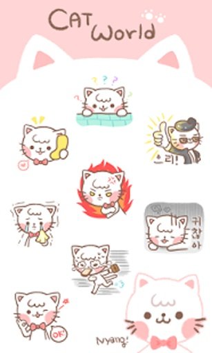 Cat World Emoticons截图6