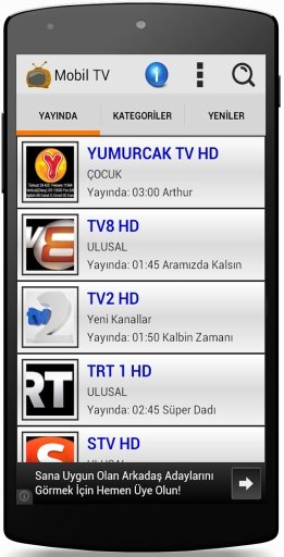 Turkish watch live TV截图5