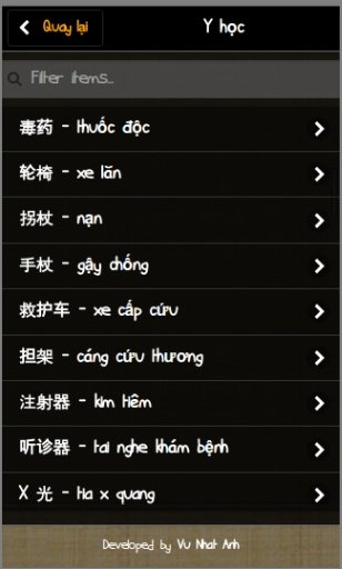 Chinese Vietnamese Vocabulary截图4