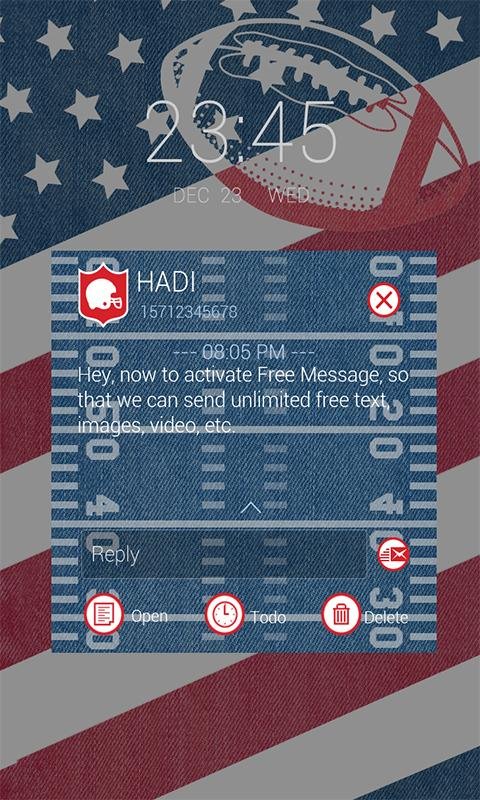 FREE - GO SMS SUPERBOWL THEME截图8