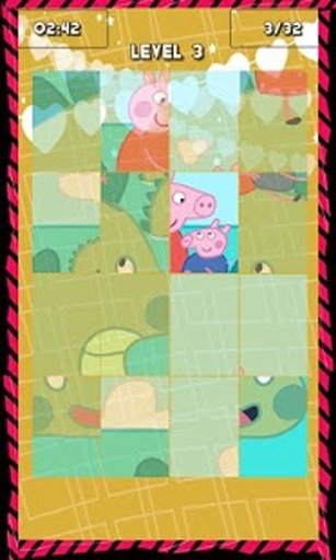 Pig Cartoon Puzzles Game截图2