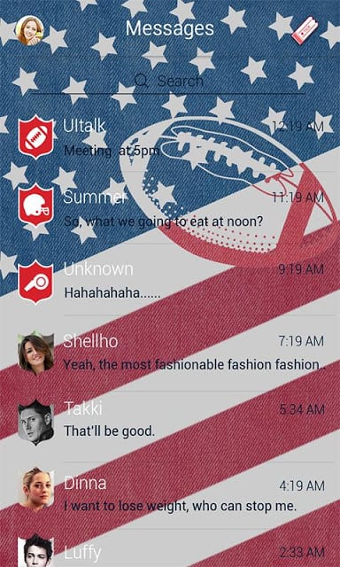 FREE - GO SMS SUPERBOWL THEME截图9