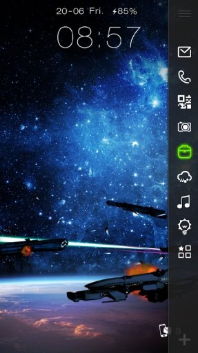 Space Warship Live LockerTheme截图4