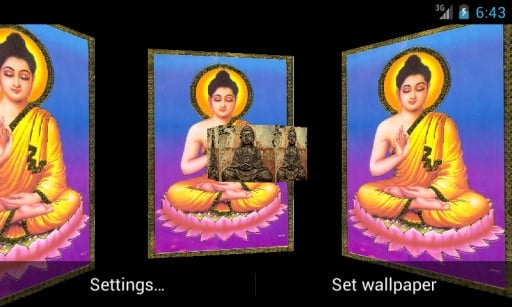 Lord Budha 3D Live Wallpaper截图2