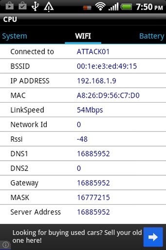 Android Specs - CPU - Z截图1