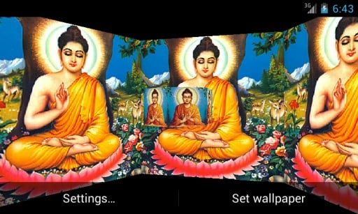 Lord Budha 3D Live Wallpaper截图1