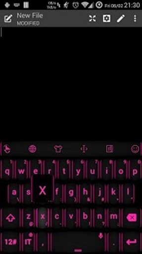 Theme TouchPal Neon Pink截图3