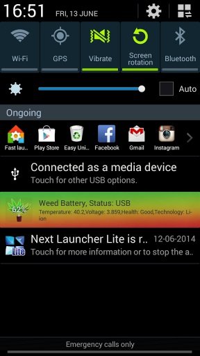 Weed Ganja Battery Widget截图1