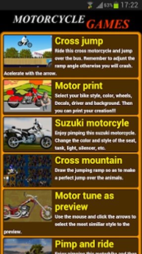 Motorcycle Games截图1