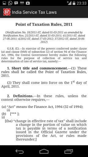 India Service Tax Laws截图3