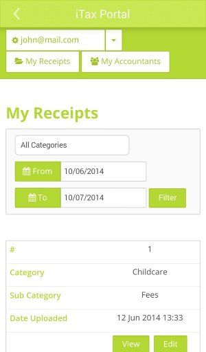 iTax - Receipt Tracker截图3