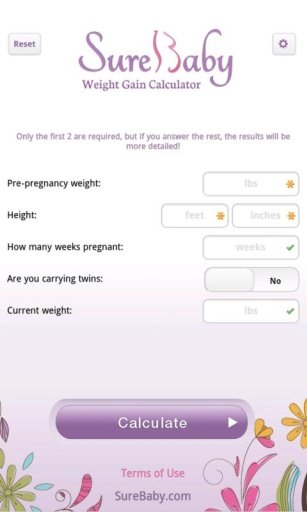 Pregnancy Weight Calculator截图2