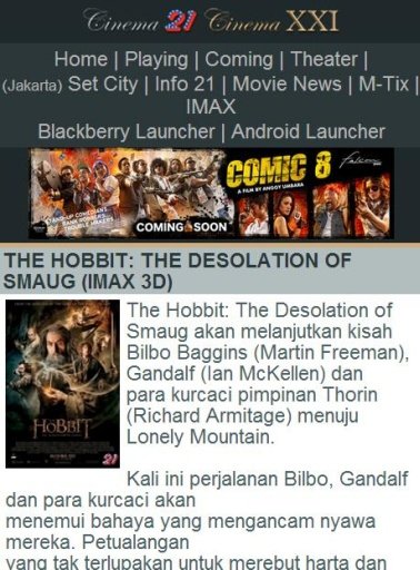 Jadwal Film Bioskop Cinema 21截图2