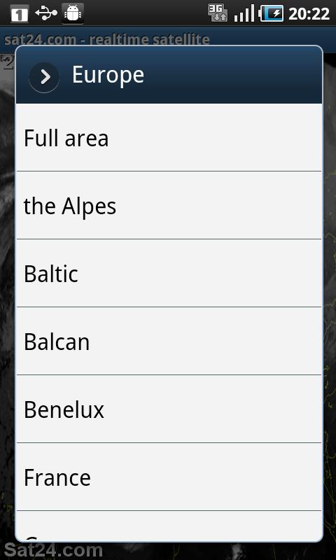 Realtime satellite - sat24.com截图4