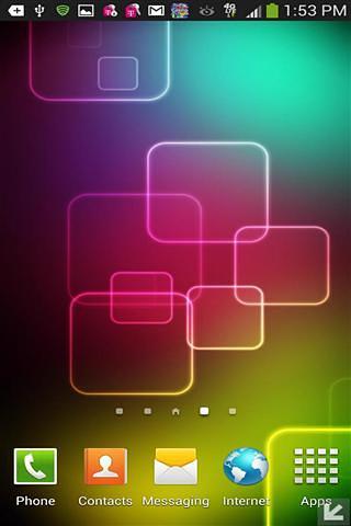 iOS 7 Rainbow Squares LWP截图1