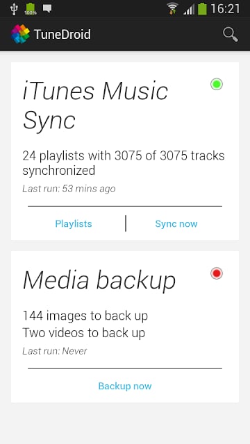 TuneDroid Backup &amp; iTunes Sync截图1