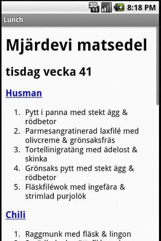 Dagens Lunch - Mj&auml;rdevi截图3