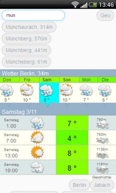 Das wetter meteo .com Deutsch截图3