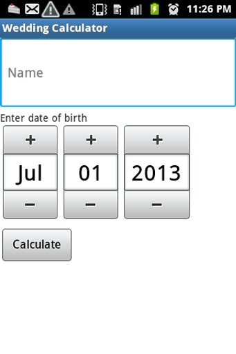 Wedding date Calculator截图2