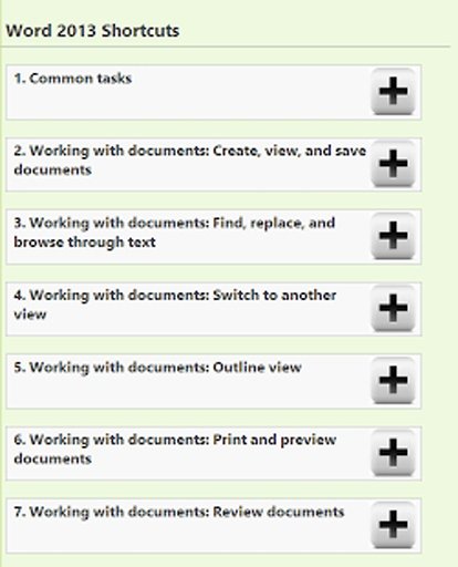 MS Word Keyboard Shortcuts截图3