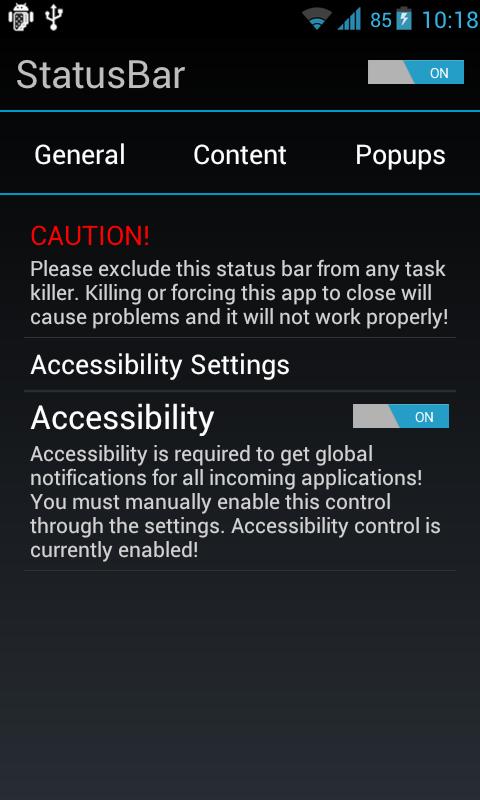 Jelly Bean StatusBar截图3