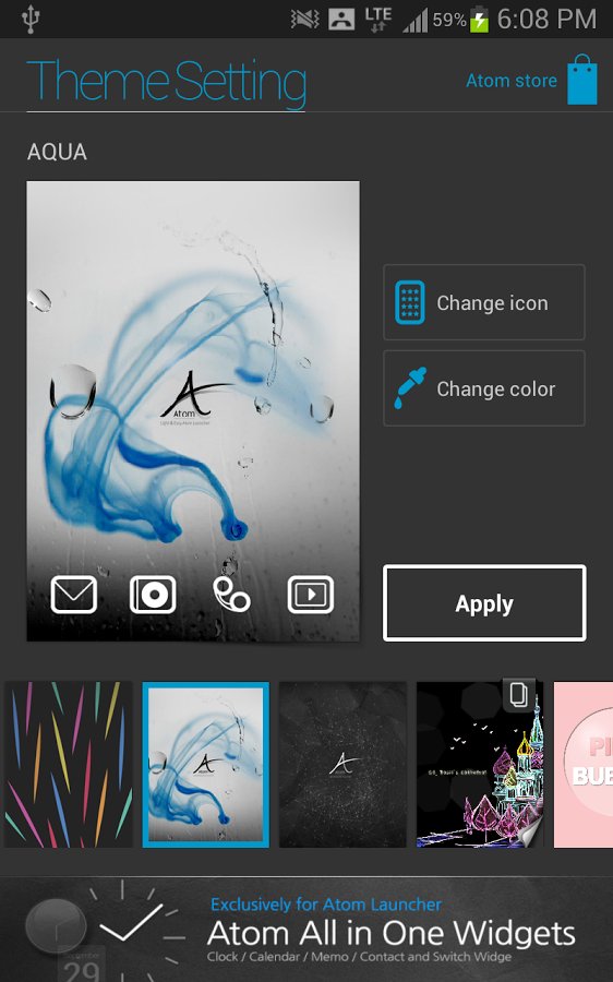Aqua Atom [1.0 Offical theme]截图6
