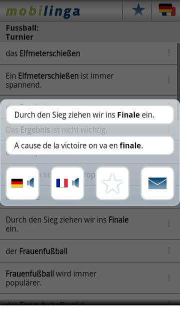 Fu&szlig;ball-Franz&ouml;sisch截图1