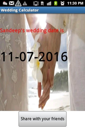 Wedding date Calculator截图5