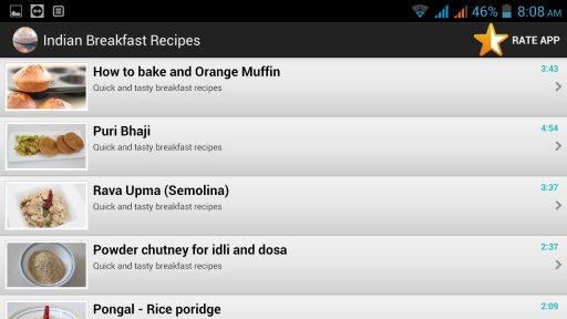 Indian Breakfast Recipes截图1