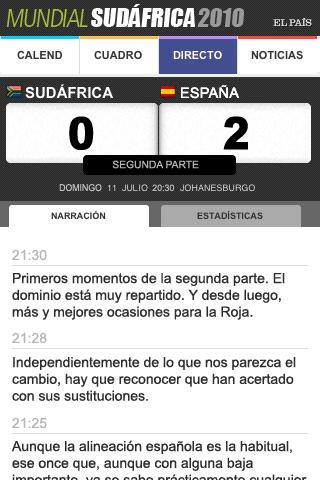 Mundial Sud&aacute;frica en El Pa&iacute;s截图2