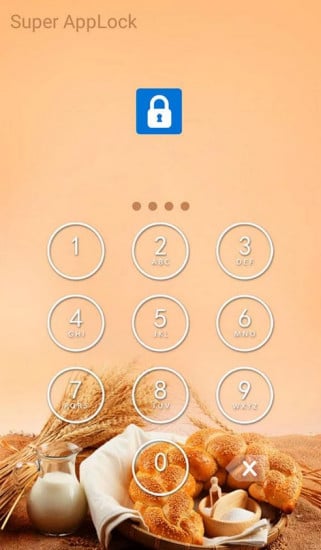 AppLock Theme Sweet Bread截图1