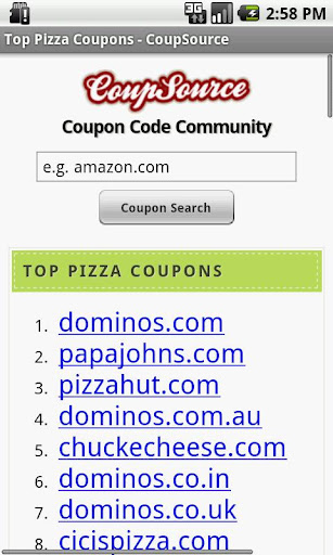 Pizza Coupons, Fast Food Deals截图3