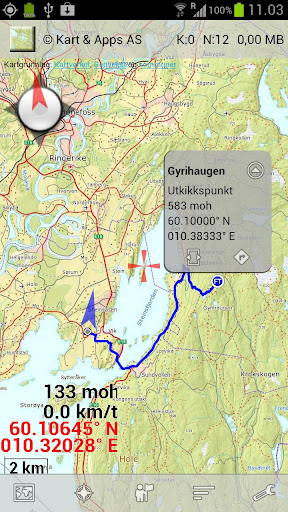 Norgeskart (Map of Norway)截图3