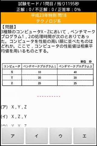 一夜渍けアプリ ～応用情报技术者(+高度共通)编 【评価版】截图1